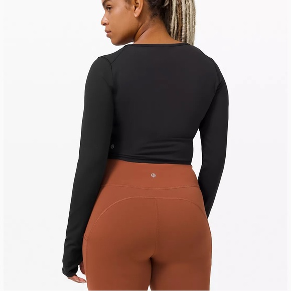 EUC Lululemon Wunder Train Black Crop Top 🌟 - Picture 2 of 7